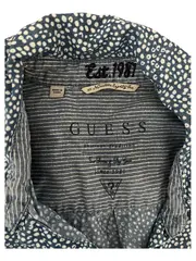 Vorschaubild 2 von Damen Hemdbluse Langarm Gepunktet Blau Gr. 34 XS Casual