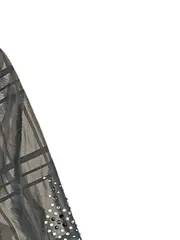 Vorschaubild 5 von Damen Blazer Gr. 40 Grau Kariert Strass Elegant Business Jacke