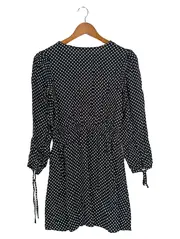 Vorschaubild 2 von & OTHER STORIES Damen Freizeitkleid Gr. 36/S Schwarz Gepunktet Elegant Vintage
