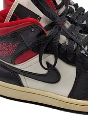Vorschaubild 4 von Air Jordan 1 Mid Damen Sneaker High Freizeit Leder Mehrfarbig Gr. 38