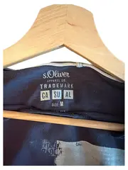Vorschaubild 3 von Herren T-Shirt Gr. M Grau Grafik-Print Casual Kurzarm