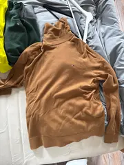 Vorschaubild 2 von Rollkragenpullover Herren L Braun Baumwolle Casual