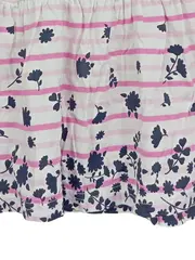 Vorschaubild 3 von KIDS AND FRIENDS Mädchen Freizeitkleid Gr. 98/104 Mehrfarbig Gestreift Blumen