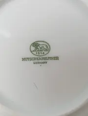 Vorschaubild 3 von Espressotasse mit Unterteller Weiß Klassisch Blumen Porzellan