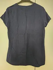 Vorschaubild 4 von Damen T-Shirt Blau Gr. 40/L Casual Schriftzug Baumwolle