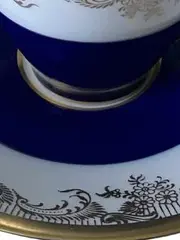 Vorschaubild 4 von Kaffeetasse mit Untertasse Kobaltblau Gold Germany 3304/32