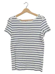 Vorschaubild 1 von Damen T-Shirt Ringelshirt Maritim Gr. M Weiß Blau Gestreift