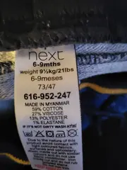 Vorschaubild 3 von Baby Jeans Jogginghose Gr. 86 Blau Elastikbund Kinder 6-9 Monate