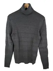 Vorschaubild 1 von Herren Rollkragenpullover Strickpullover Grau Gr. S