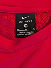 Vorschaubild 5 von Dri-FIT Sport Shirt Herren Rot Gr. M Polyester Kurzarm Logo