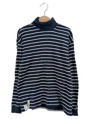 Vorschaubild 1 von Kinder Pullover Langarmshirt Gr. 134 Blau Gestreift Rollkragen