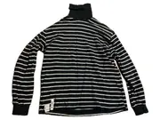 Vorschaubild 3 von Kinder Pullover Langarmshirt Gr. 134 Blau Gestreift Rollkragen