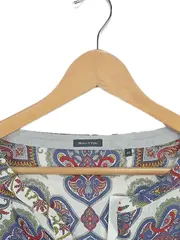 Vorschaubild 5 von Damen Bluse Gr. 40 Paisley Muster Baumwolle Mehrfarbig