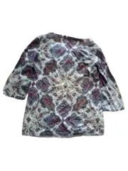 Vorschaubild 3 von Damen Bluse Gr. 40 Paisley Muster Baumwolle Mehrfarbig