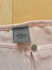 Vorschaubild 5 von Premium Damen Bluse Rosa Gr. 38 M Langarm Cut-Out