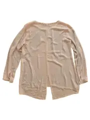 Vorschaubild 4 von Premium Damen Bluse Rosa Gr. 38 M Langarm Cut-Out