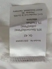 Vorschaubild 4 von Damen Poloshirt Gr. 42/L Weiß Casual Klassisch