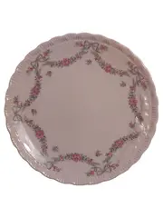 Vorschaubild 1 von Porcelaine Rose Kuchenplatte Servierplatte 19cm Blumen Schleife