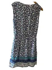 Vorschaubild 2 von Sommerkleid Damen Gr. 36 S Mehrfarbig Blumenmuster Viskose