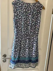 Vorschaubild 4 von Sommerkleid Damen Gr. 36 S Mehrfarbig Blumenmuster Viskose