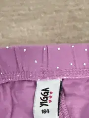 Vorschaubild 4 von Mädchen Capri Leggings Lila mit Punkten Gr. 164