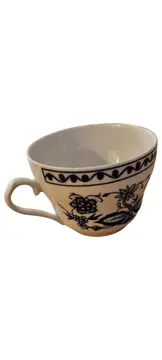 Vorschaubild 1 von Porzellan Tasse Zwiebelmuster Blau Weiß Spülmaschinenfest
