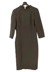 Vorschaubild 1 von Etuikleid Business Grau Gr. 42/XL Elegant Midikleid