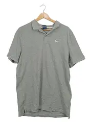 Vorschaubild 1 von Herren Poloshirt Grau Gr. L Kurzarm Baumwolle Sportlich