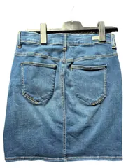Vorschaubild 3 von Damen Jeansrock Gr. 36/S Blau Casual Knopfleiste