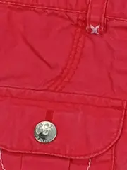 Vorschaubild 2 von Mädchen Cargo Shorts Rot Gr. 68 Baumwolle Baby Sommer