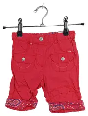Vorschaubild 1 von Mädchen Cargo Shorts Rot Gr. 68 Baumwolle Baby Sommer