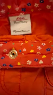 Vorschaubild 5 von Mädchen Cargo Shorts Rot Gr. 68 Baumwolle Baby Sommer