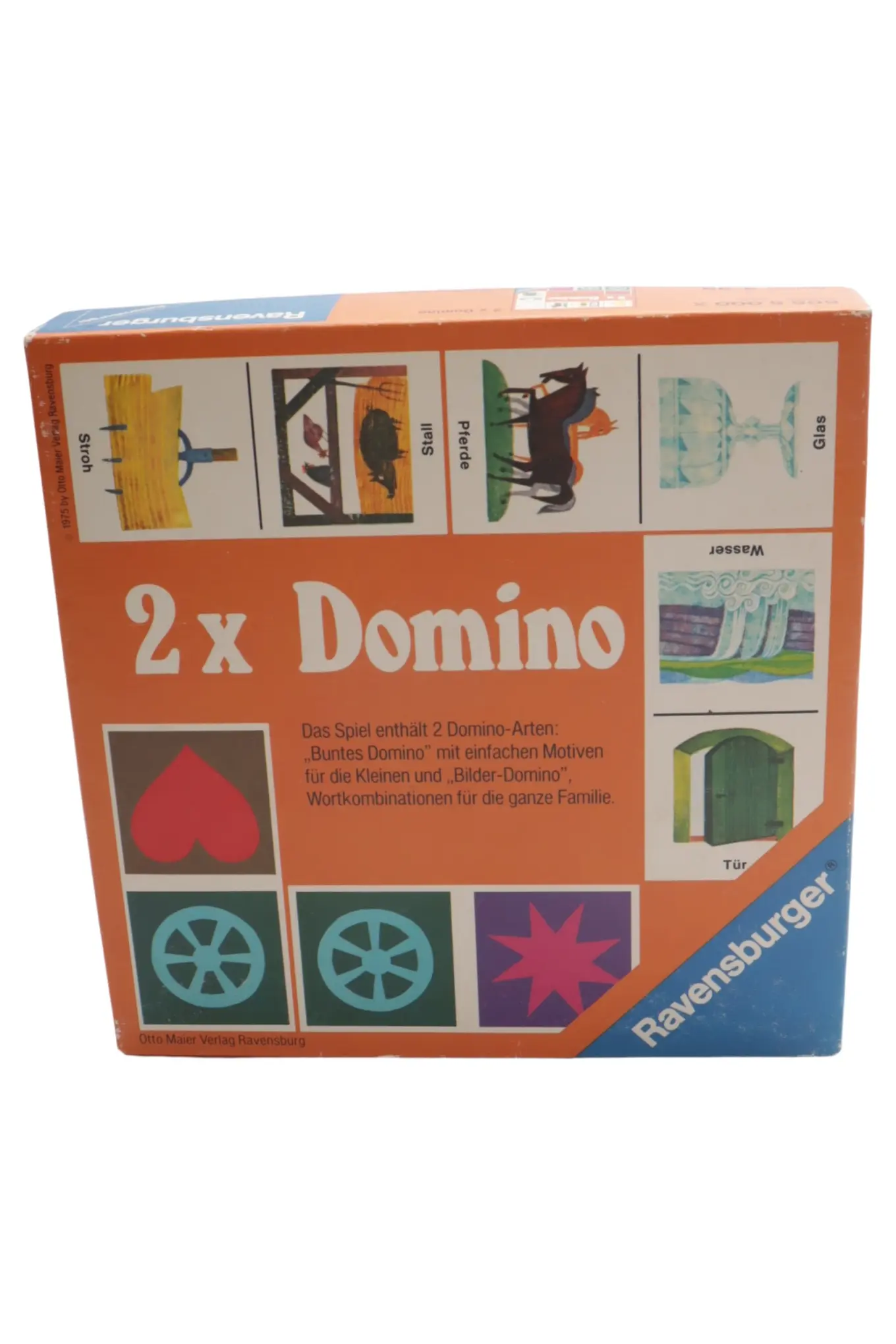 RAVENSBURGER 2x Domino Spiel für Kinder und Familie Bilder Wortkombinationen
