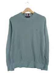 Vorschaubild 1 von Pullover Herren Gr. L Türkis Organic Cotton Strickpullover