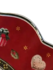 Vorschaubild 4 von Kuchenteller Engel Porzellan Rot Weihnachtsteller 18 cm