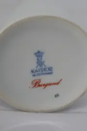 Vorschaubild 2 von KAISER Vase Porzellan Burgund Blumenmuster Weiß Elegant 25cm