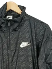 Vorschaubild 3 von Damen Trainingsjacke Schwarz Allover Logo Print Gr. M