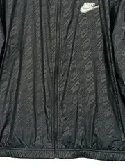Vorschaubild 4 von Damen Trainingsjacke Schwarz Allover Logo Print Gr. M