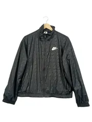 Vorschaubild 1 von Damen Trainingsjacke Schwarz Allover Logo Print Gr. M