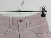 Vorschaubild 4 von Damen Jeansrock Minirock Rosa Gr. 32/XXS Fransen Baumwolle Freizeit