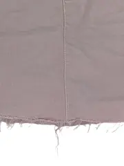 Vorschaubild 2 von Damen Jeansrock Minirock Rosa Gr. 32/XXS Fransen Baumwolle Freizeit