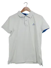 Vorschaubild 1 von Poloshirt Herren Kurzarm Baumwolle Logo Weiß Größe 48/M