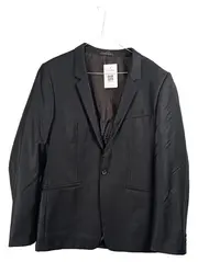 Vorschaubild 1 von Man Sakko Herren Gr. 52/XL Schwarz Elegant Business Blazer