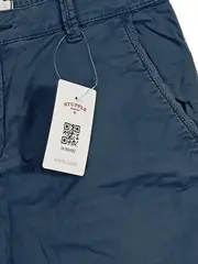 Vorschaubild 3 von Herren Chino Shorts Blau Gr. 34 Baumwolle Casual