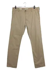 Vorschaubild 1 von Herren Stoffhose Chino Beige Gr. 38 W38 Baumwolle Casual