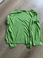 Vorschaubild 2 von Damen Pullover Langarm Grün Gr. S Viskose Casual Leicht