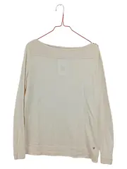 Vorschaubild 1 von Damen Pullover Gr. M Beige Baumwolle U-Boot Ausschnitt