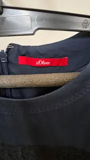 Vorschaubild 5 von Etuikleid Damen Gr. 36 Blau Spitze Elegant Festlich Midikleid