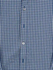 Vorschaubild 3 von Herren Business Hemd kariert Blau Gr. 41 Langarm Slim Fit