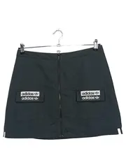Vorschaubild 1 von Damen Sportrock Gr. 40/L Schwarz Reißverschluss Logo